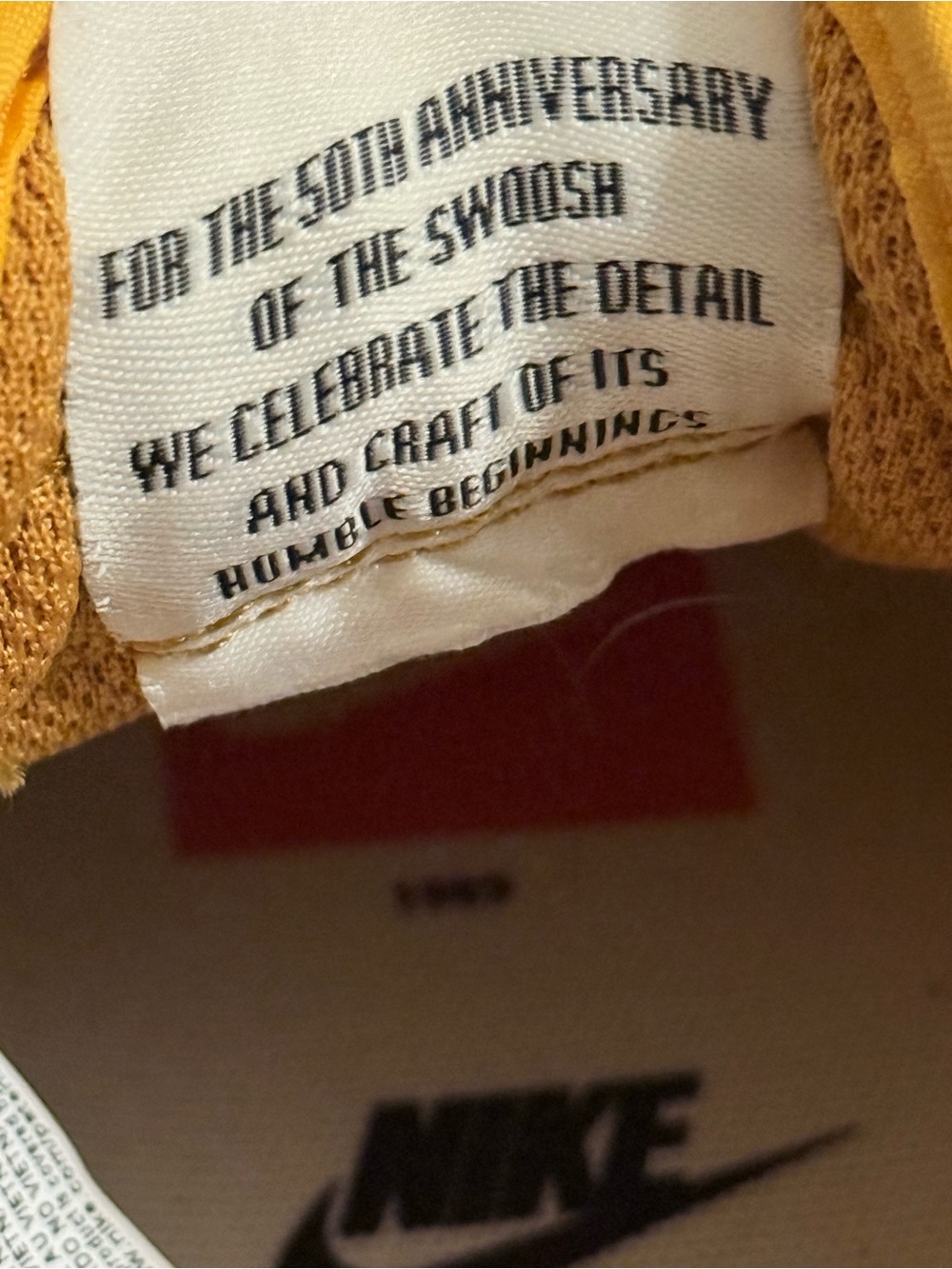 Nike Air Yellow Suede Low-Top Sneakers - Picture 7 of 8